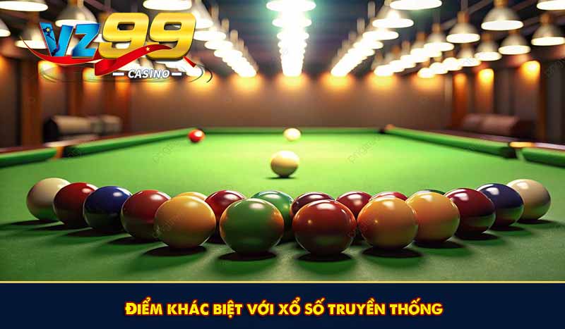 điểm khác biệt với xổ số truyền thống